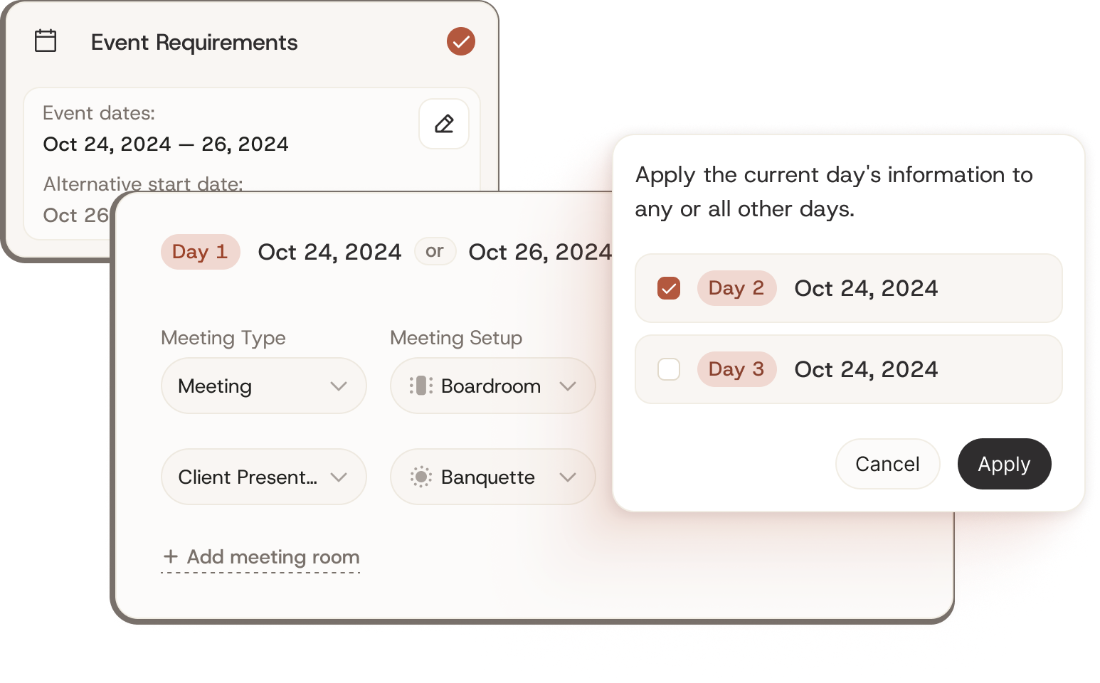 RFP creation mockup